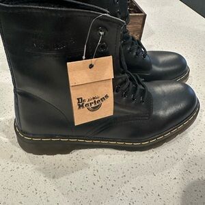 Dr. Martens Black Leather Boots